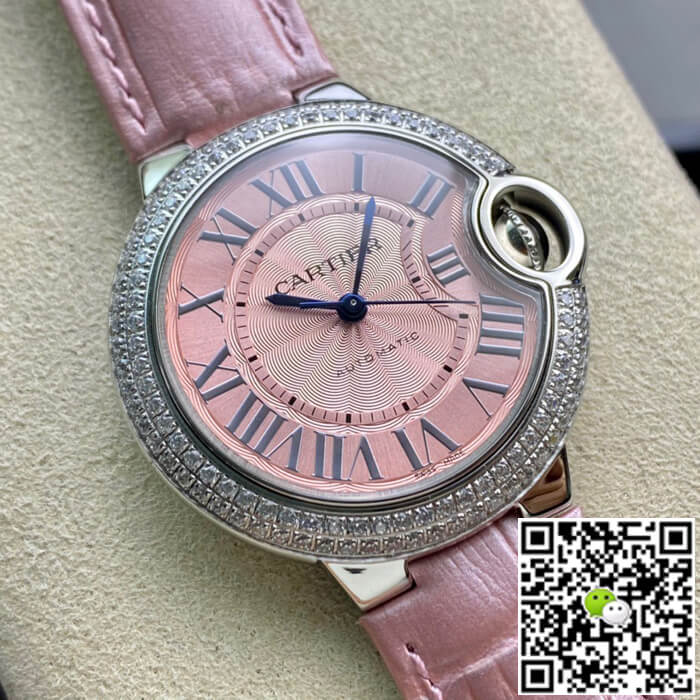 Ballon Bleu De Cartier 33MM V6 Factory Pink Dial