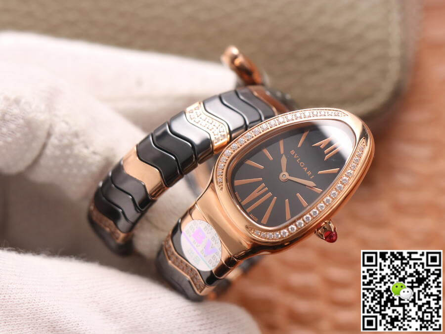 Bvlgari Serpenti BV Factory Rose Gold Diamonds