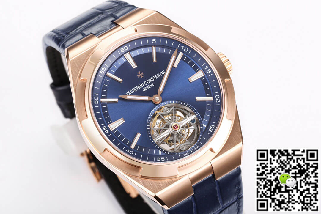 Vacheron Constantin Overseas Tourbillon 6000V/110R-B733 BBR Factory Blue Leather Strap