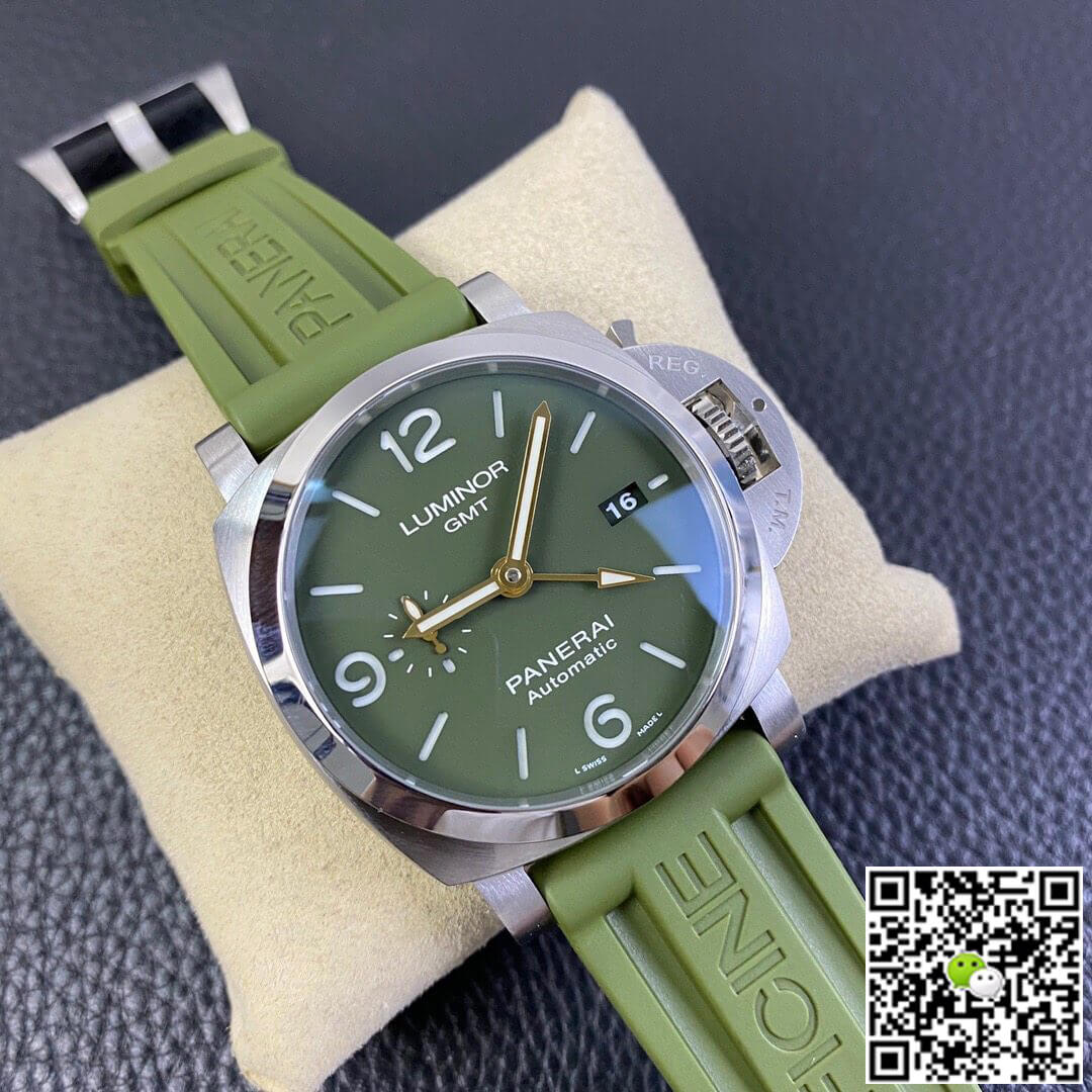 Panerai Luminor PAM01056 VS Factory Green Rubber Strap