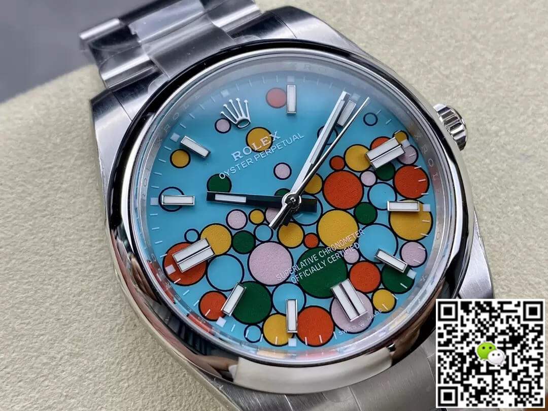 Rolex Oyster Perpetual M124300-0008 41MM EW Factory Turquoise Blue Dial