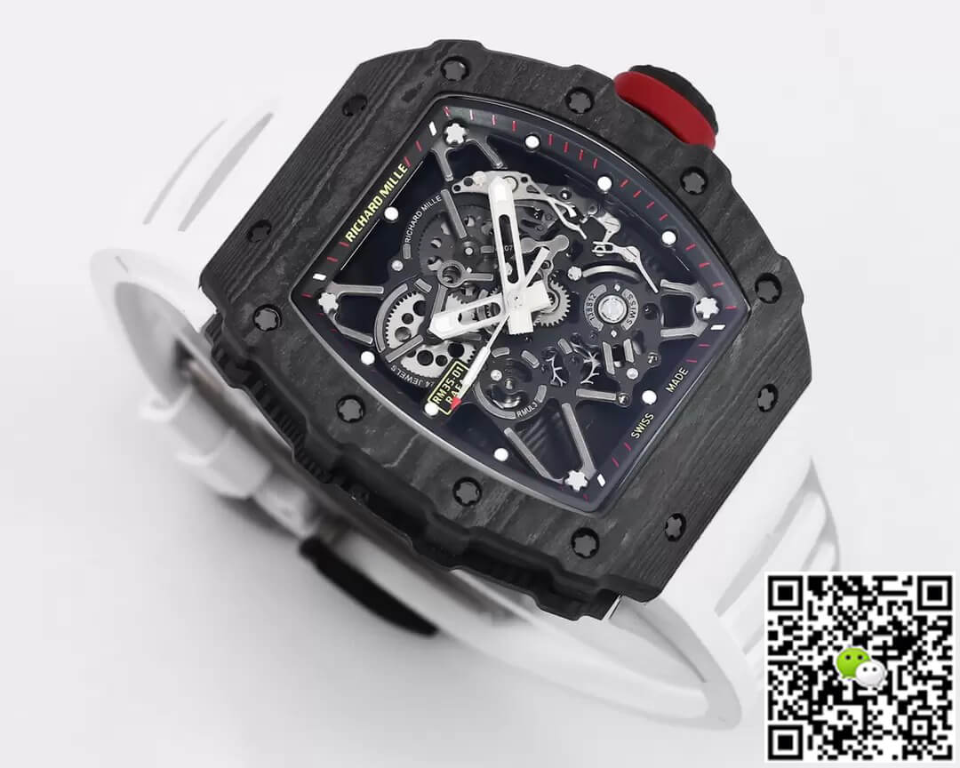 Richard Mille RM35-01 BBR Factory White Rubber Strap