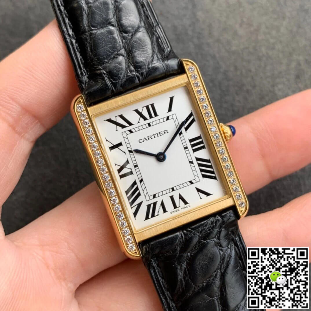 Cartier Tank K11 Factory V2 Yellow Gold White Dial