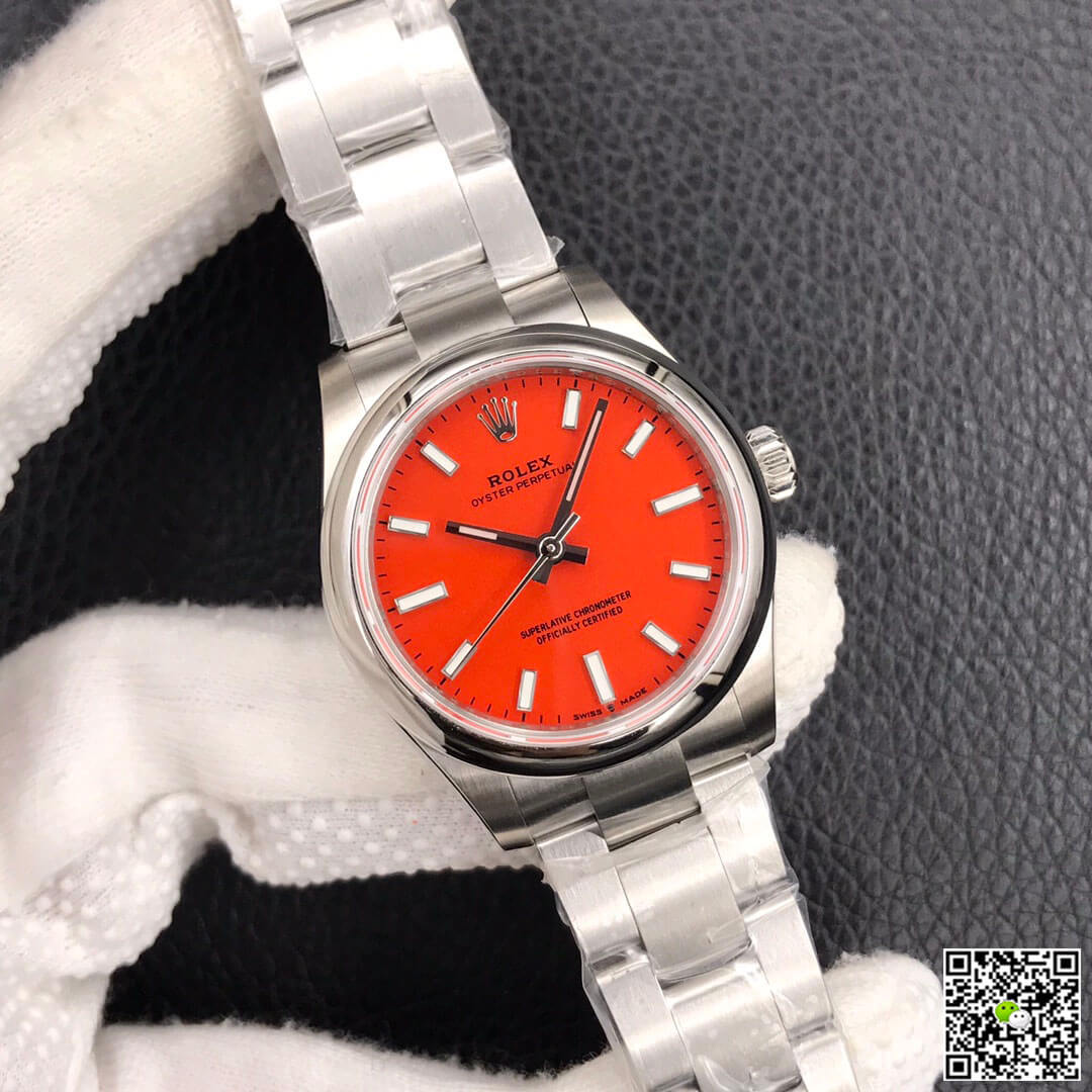 Rolex Oyster Perpetual M277200-0008 31MM EW Factory Coral Red Dial
