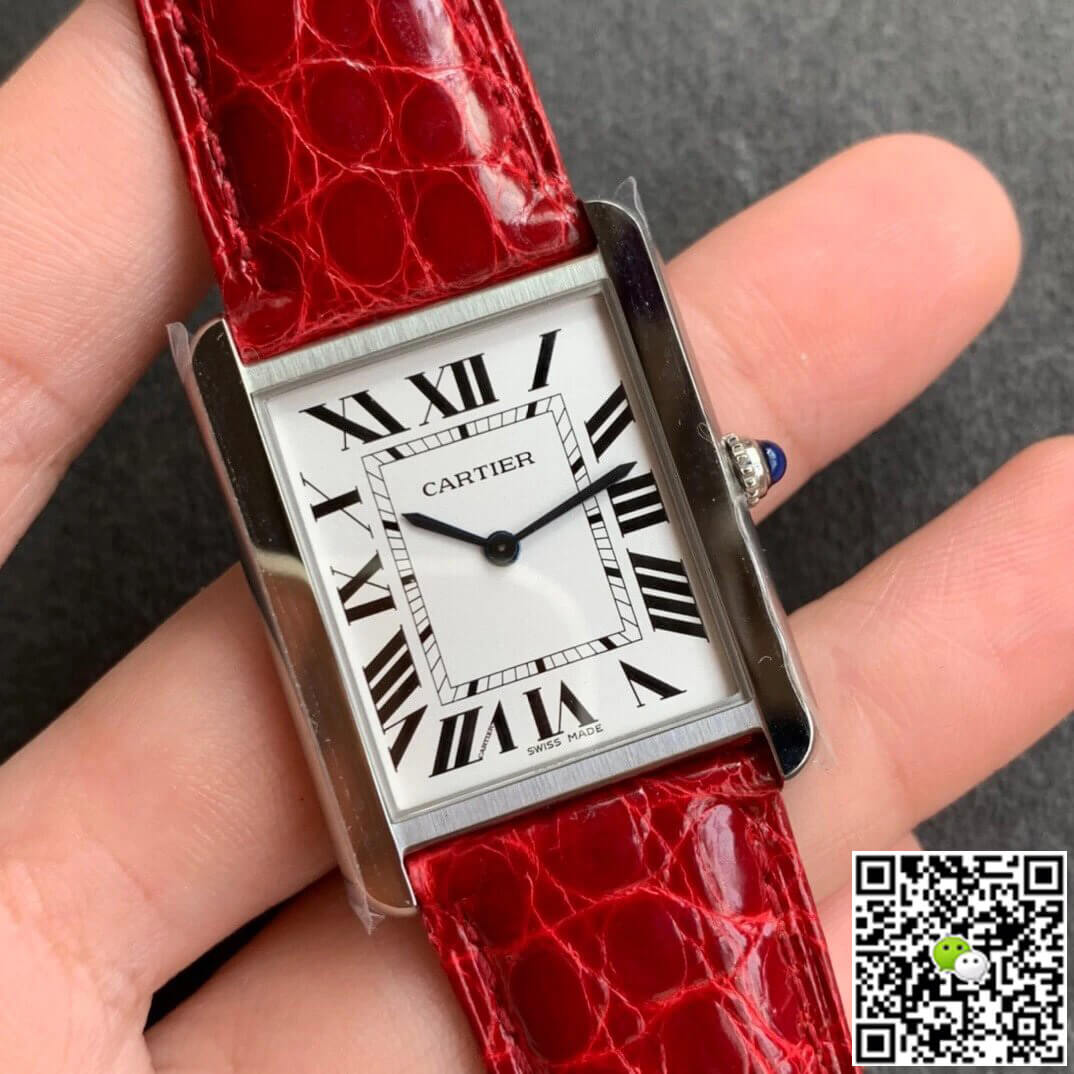 Cartier Tank W5200005 K11 Factory White Dial
