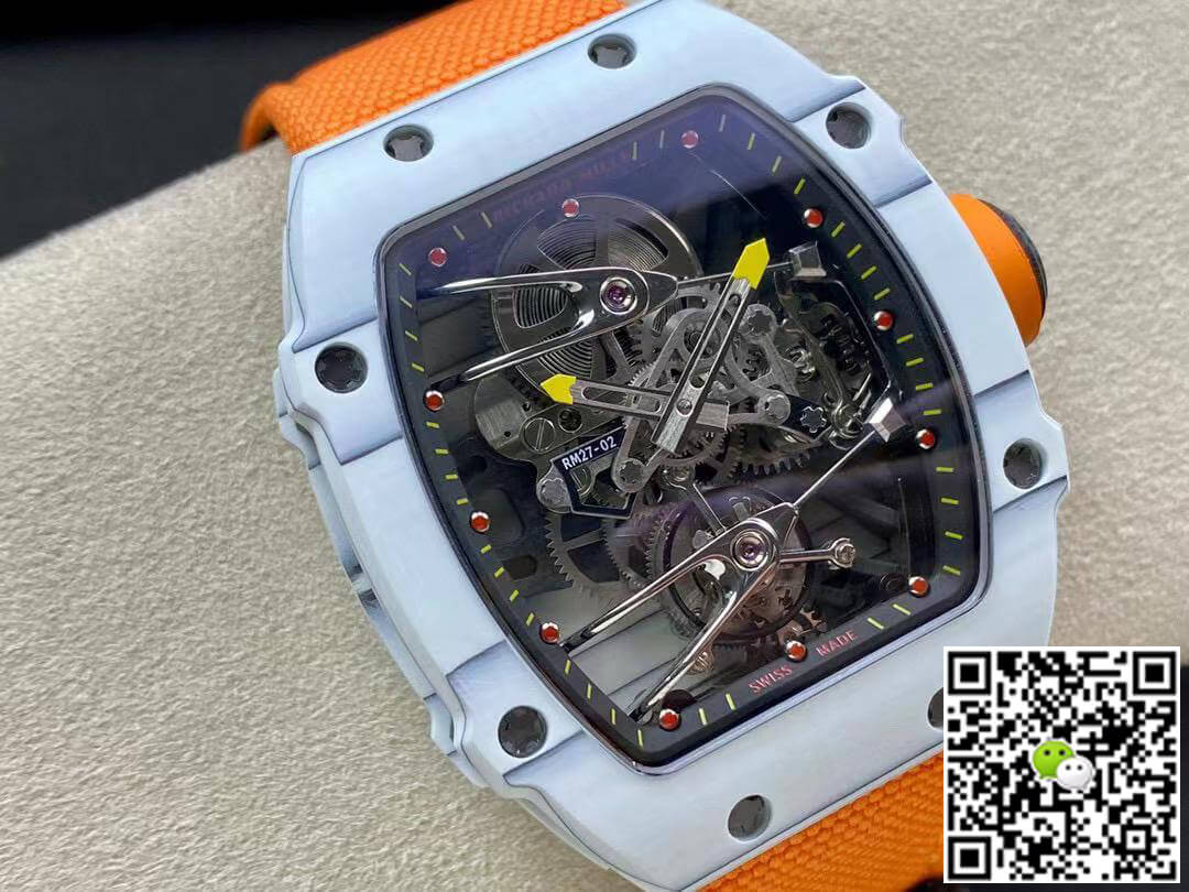 Richard Mille RM27-02 RM Factory Skeleton Tourbillon Orange Strap