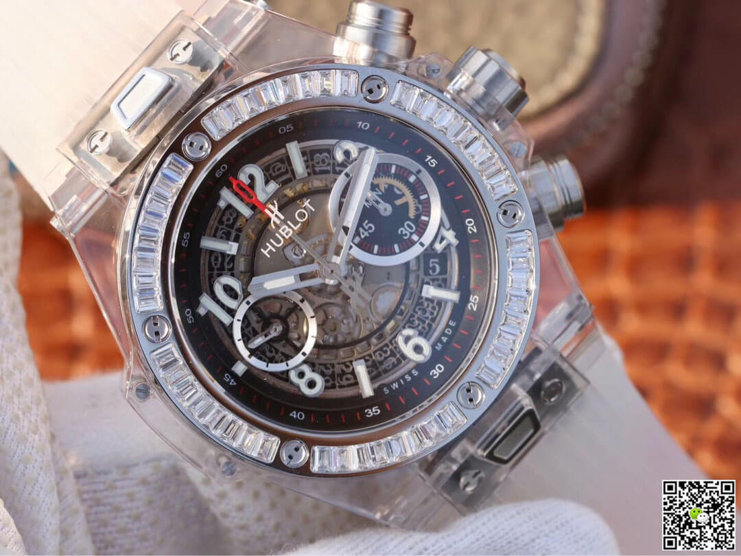Hublot Big Bang 411.JX.4802.RT Diamond Bezel Hollow Dial