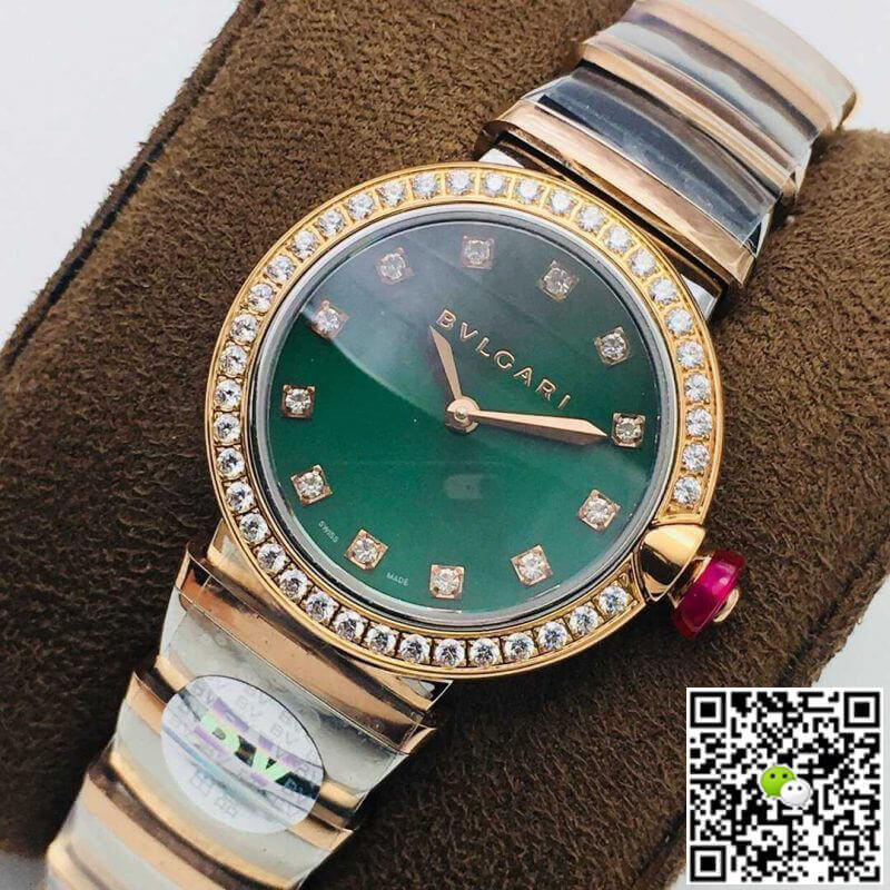 Bvlgari LVCEA BV Factory Rose Gold Green Dial