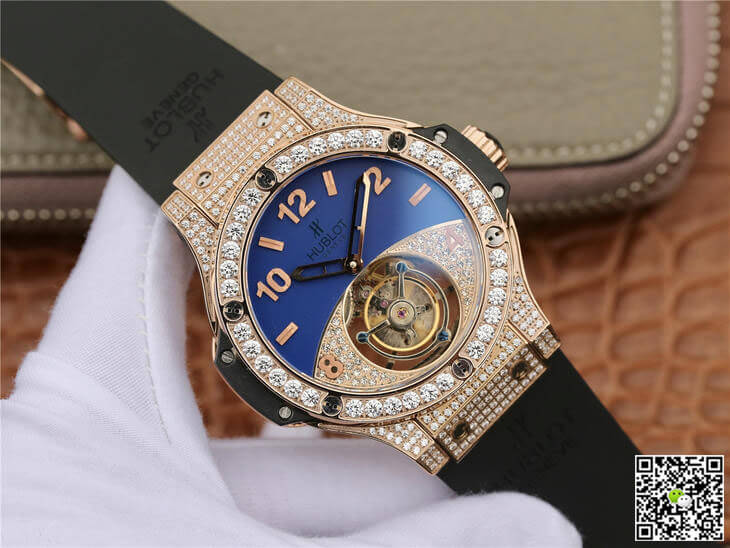 Hublot Big Bang Tourbillon Rose Gold Diamond Dial