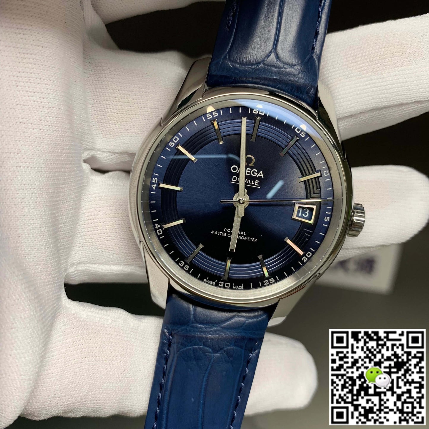 Omega De Ville 433.33.41.21.03.001 VS Factory Blue Dial