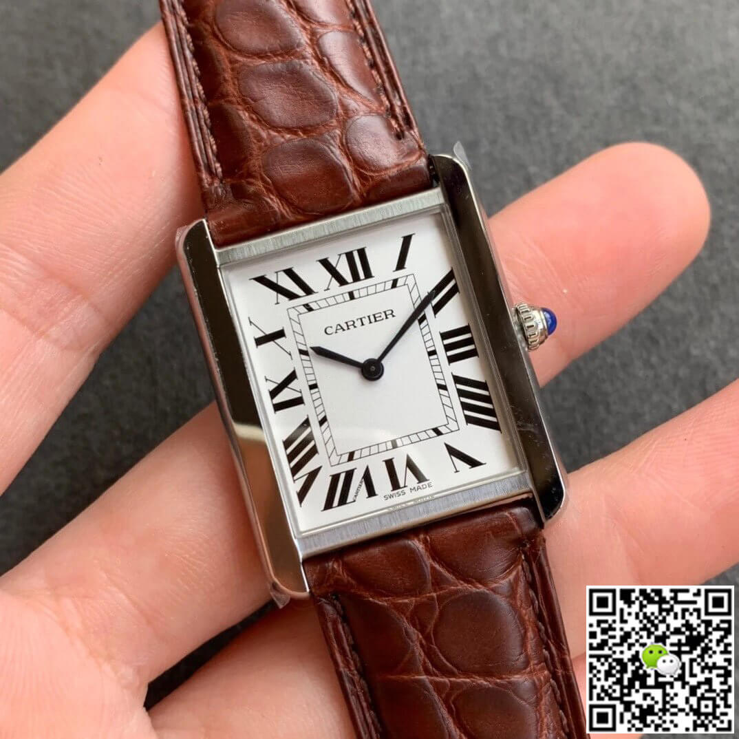 Cartier Tank WSTA0028 K11 Factory Brown Cowhide Strap