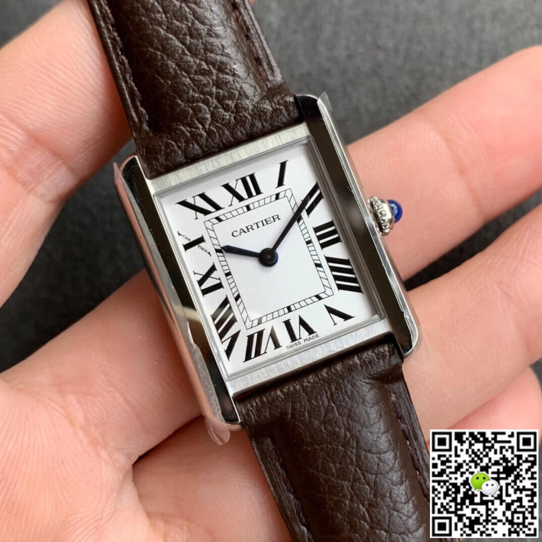 Cartier Tank WSTA0030 K11 Factory White Dial