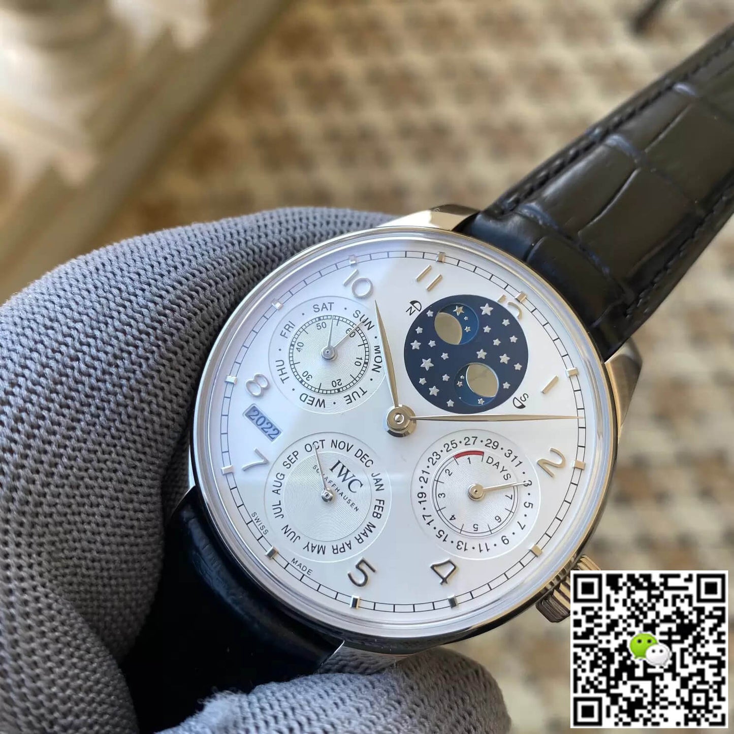 IWC Portuguese Perpetual Calendar IW503406 APS Factory White Dial