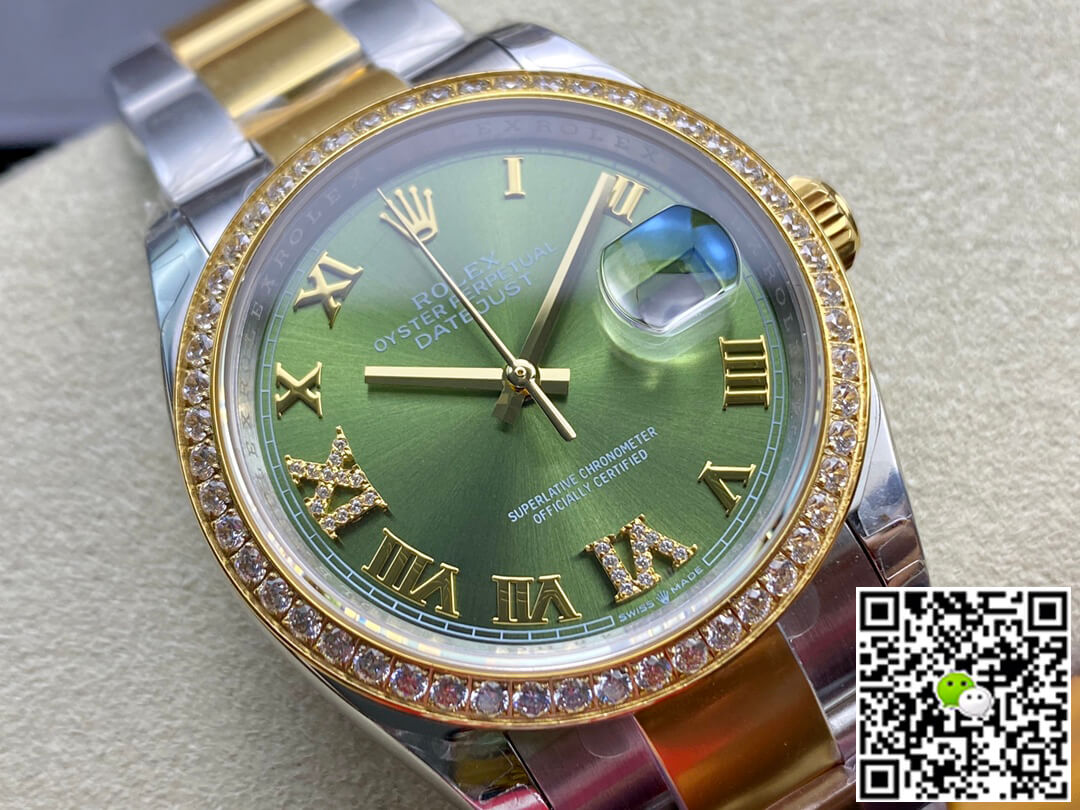 Rolex Datejust M126283RBR-0012 EW Factory Diamond-set Bezel
