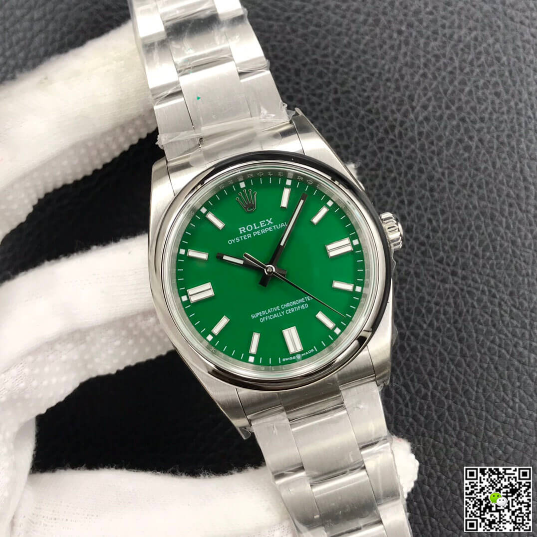 Rolex Oyster Perpetual M126000-0005 36MM EW Factory Green Dial
