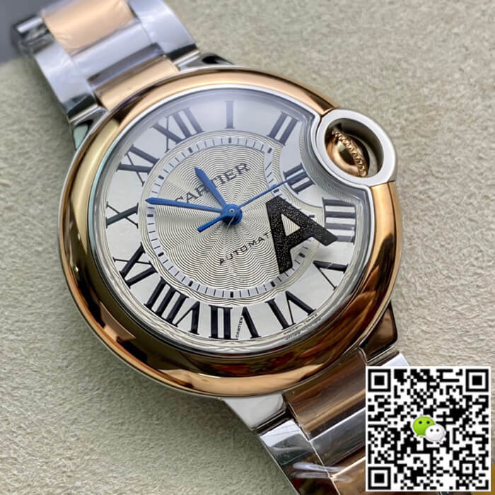 Ballon Bleu De Cartier W2BB0023 33MM V6 Factory Silver Dial