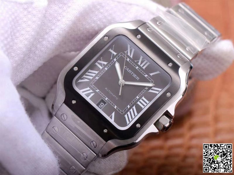 Cartier Santos de Large WSSA0037 V6 Factory Gray Dial
