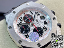 Audemars Piguet Royal Oak Offshore Panda 26170ST.OO.D101CR.02 Black Leather Strap JF Factory V2 White Dial