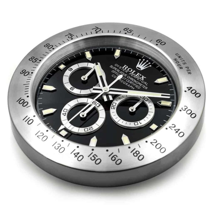 ROLEX DAYTONA CHRONOGRAPH WALL CLOCK - BLACK DIAL EDITION