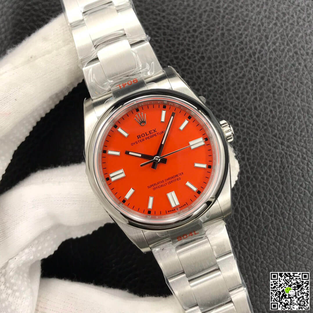 Rolex Oyster Perpetual M126000-0007 36MM EW Factory Coral Red Dial