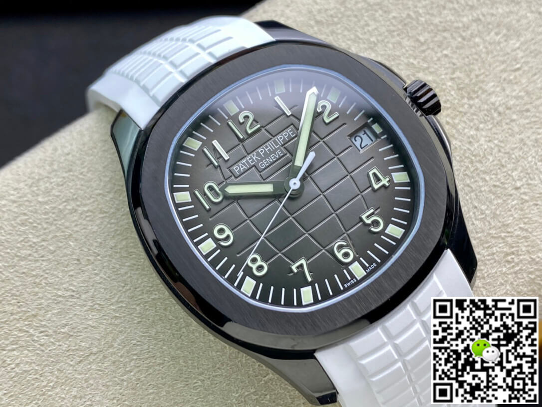 Patek Philippe Aquanaut PP5167 ZF Factory DLC White Rubber Strap