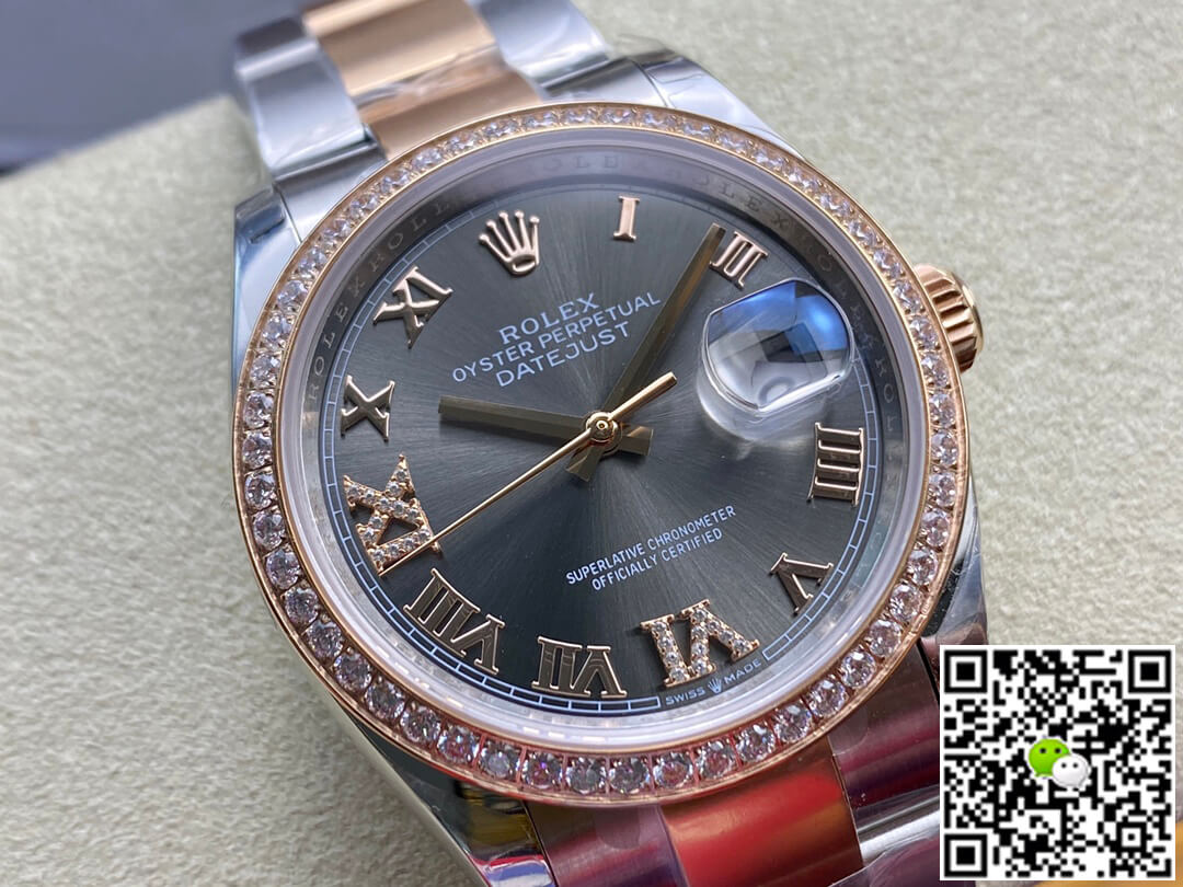 Rolex Datejust M126281RBR-0012 EW Factory Diamond-set Bezel