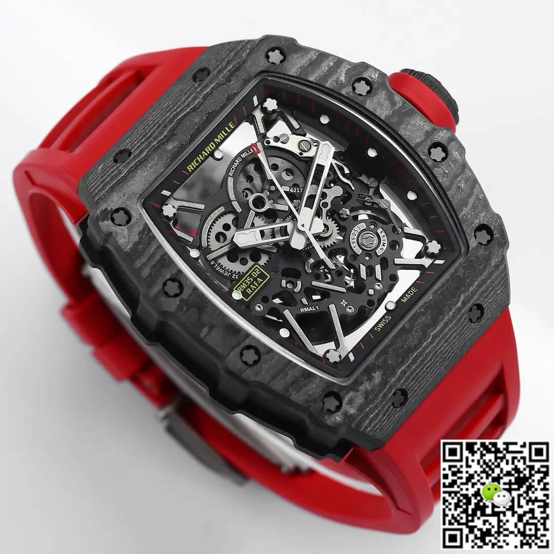 Richard Mille RM35-02 BBR Factory Red Rubber Strap