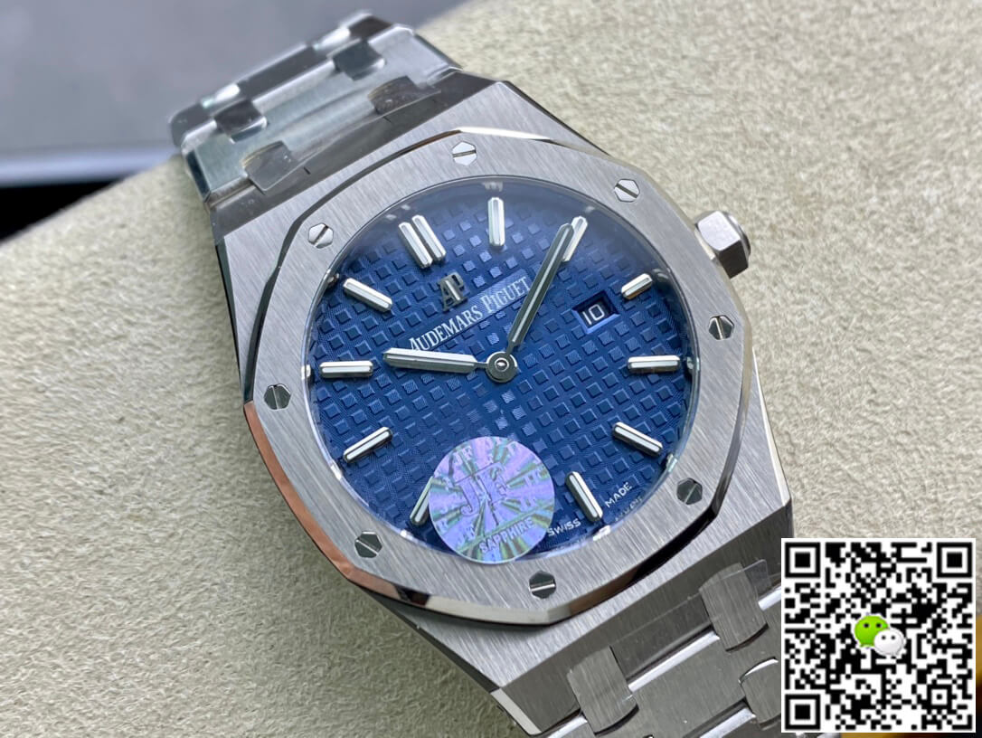 Audemars Piguet Royal Oak Quartz 67650ST.OO.1261ST.01 JF Factory Blue Dial