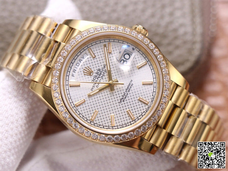 Rolex Day-Date M228348RBR-0005 EW Factory Silver Dial
