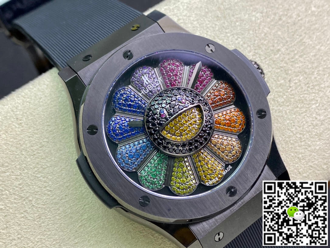 Hublot Classic Fusion Takashi Murakami 507.CX.9000.RX.TAK21 Sunflower Ceramic Bezel