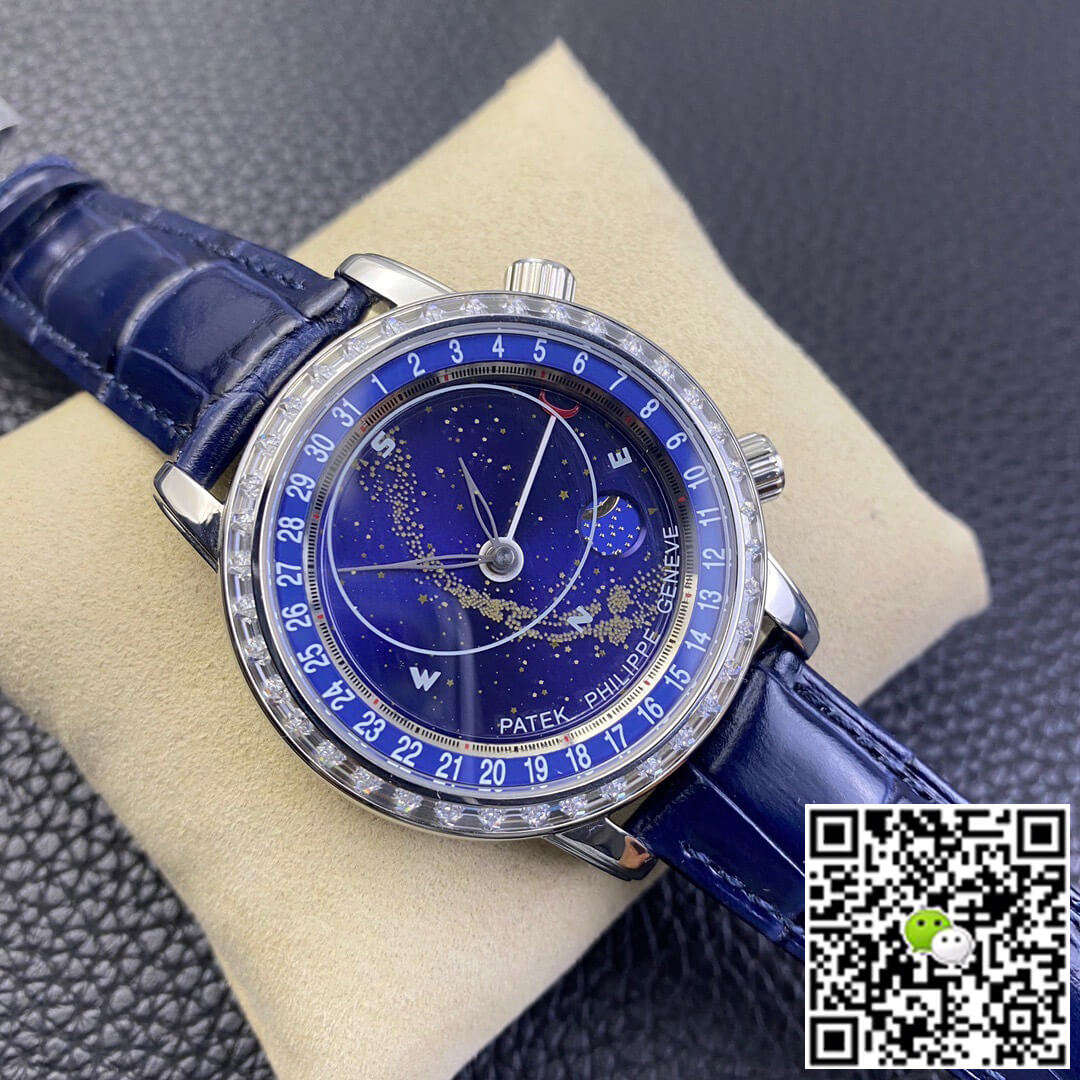 Patek Philippe Grand Complications 6104G-001 AI Factory Sky Moon Diamond Bezel