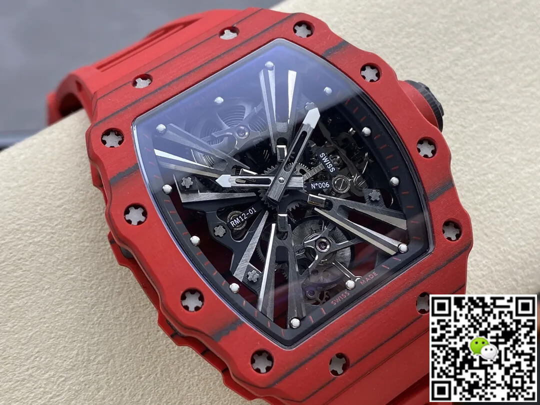Richard Mille RM12-01 Tourbillon RM Factory Red Rubber Strap