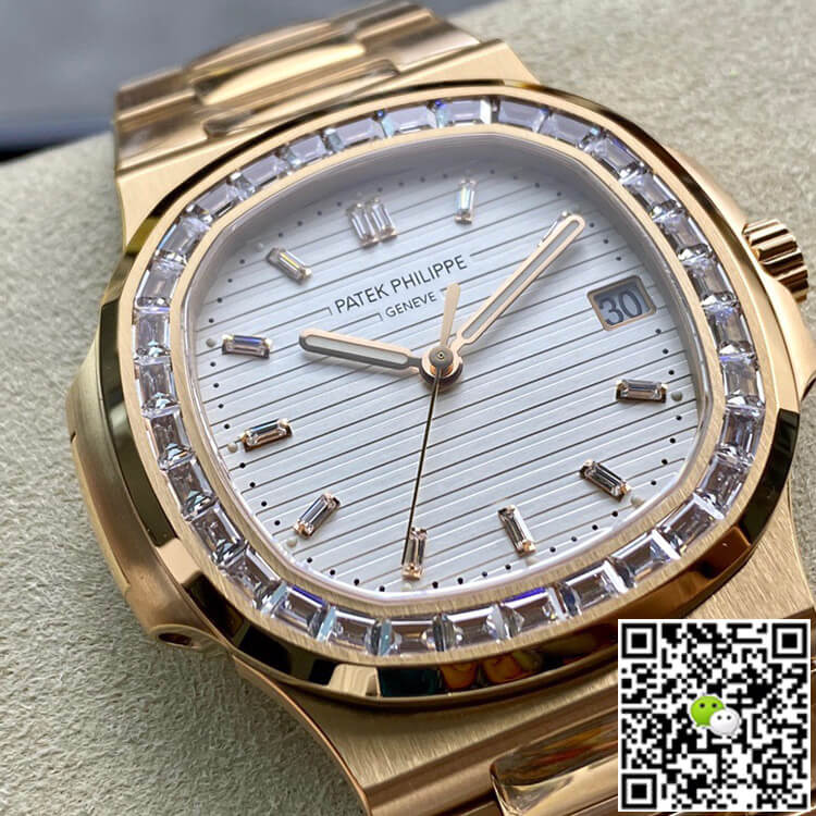 Patek Philippe Nautilus PPF Factory Rose Gold White Dial