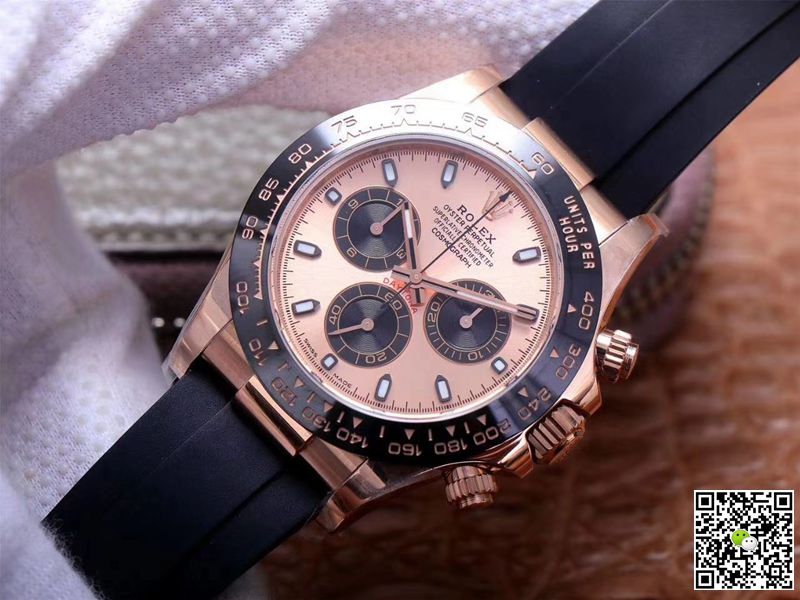 Rolex Daytona M116515LN-0021 Noob Factory Pink Dial 4130 Movement