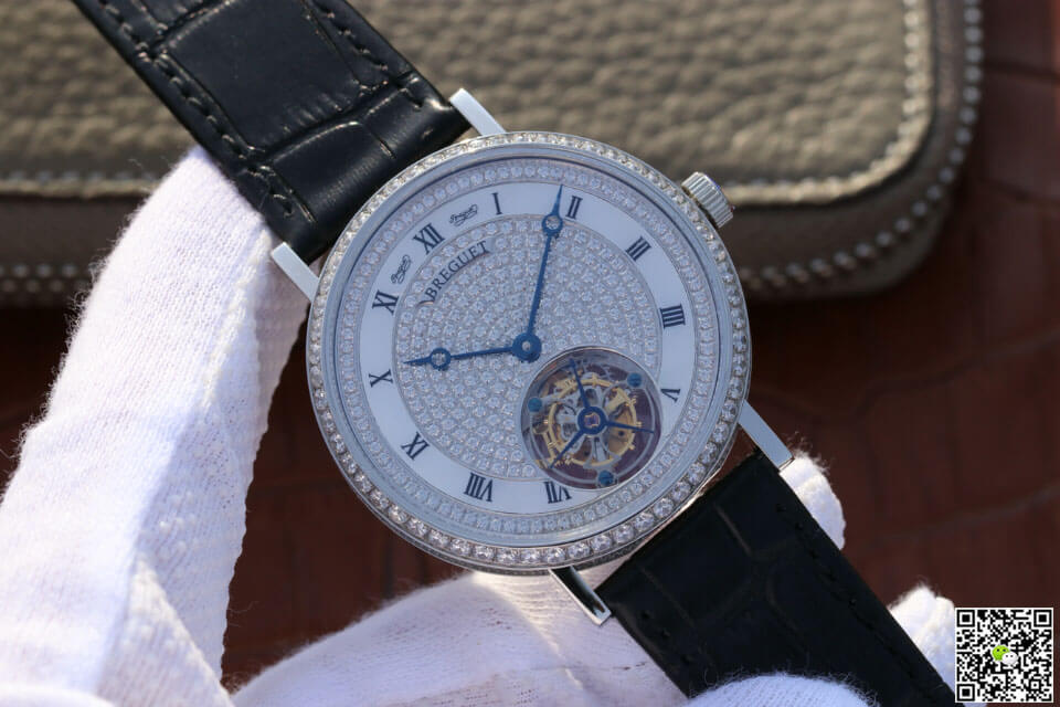 Breguet Classique Ultra-Thin Tourbillon Stainless Steel Diamond Dial
