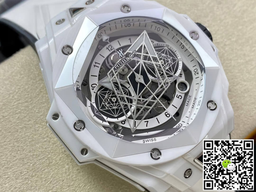 Hublot Big Bang Sang Bleu II 418.HX.2001.RX.MXM21 BB Factory White Ceramics