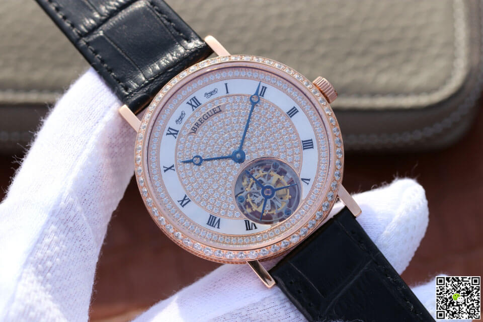 Breguet Classique Ultra-Thin Tourbillon Rose Gold Diamond Dial
