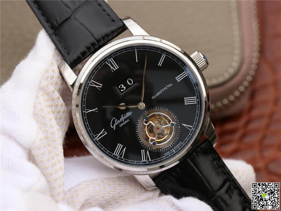 Glashutte Original Senator Excellence Tourbillon 1-94-03-04-04-04 R8 Factory V3 Black Dial