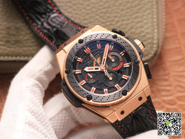 Hublot King Power Ferrari F1 V6 Factory Black Dial Rose Gold