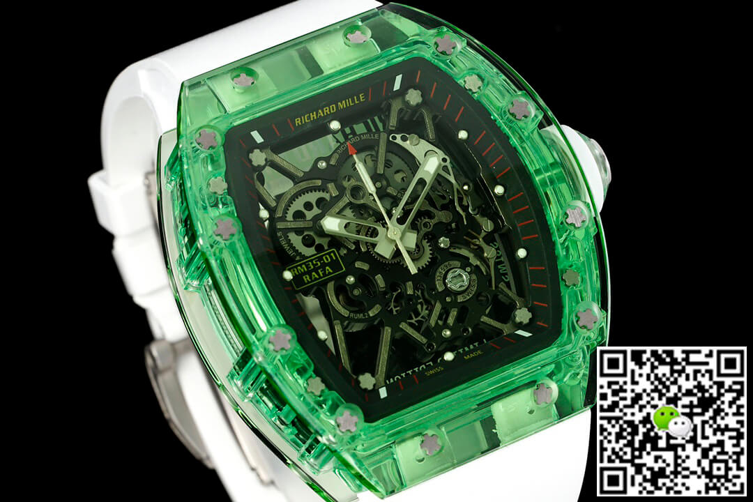 Richard Mille RM35-01 RM Factory Green Transparent Case