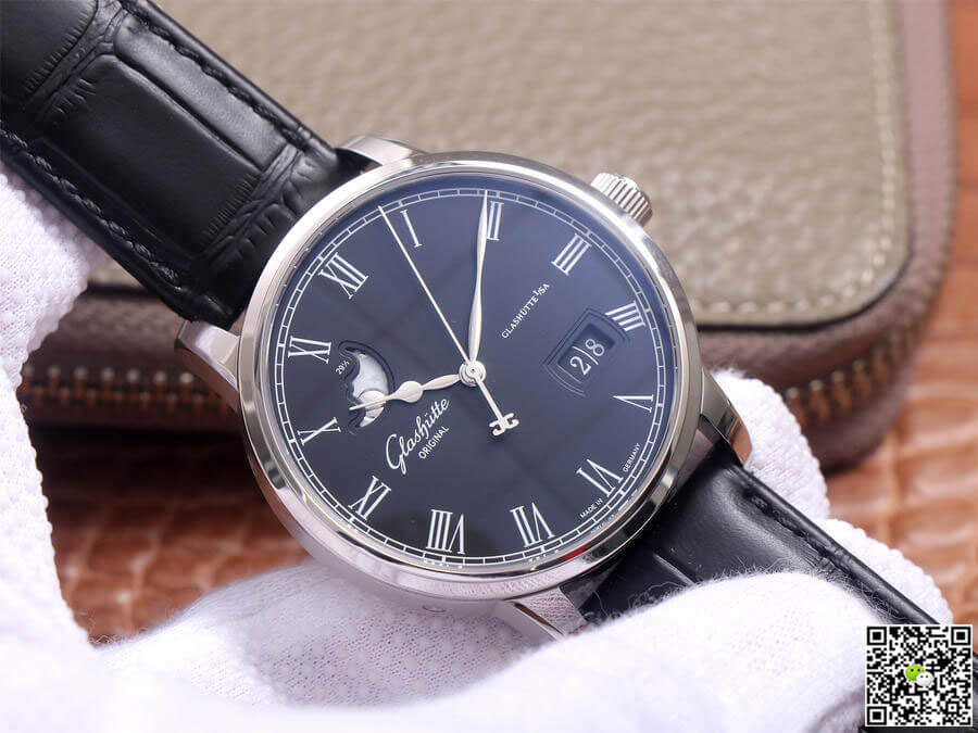Glashutte Senator Excellence Large Calendar Moon Phase 1-36-04 V9 Factory Blue Dial