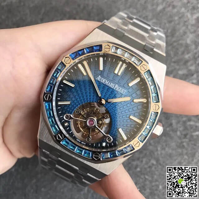 Audemars Piguet Royal Oak Tourbillon 26521PT.YY.1220PT.01 R8 Factory Smoky Blue Dial