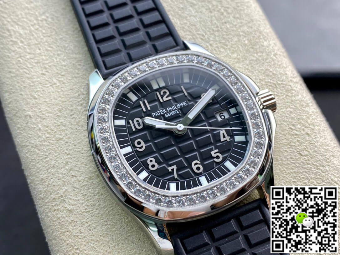Patek Philippe Aquanaut Quartz Ladies 5067A-001 PPF Factory Diamond-set Bezel