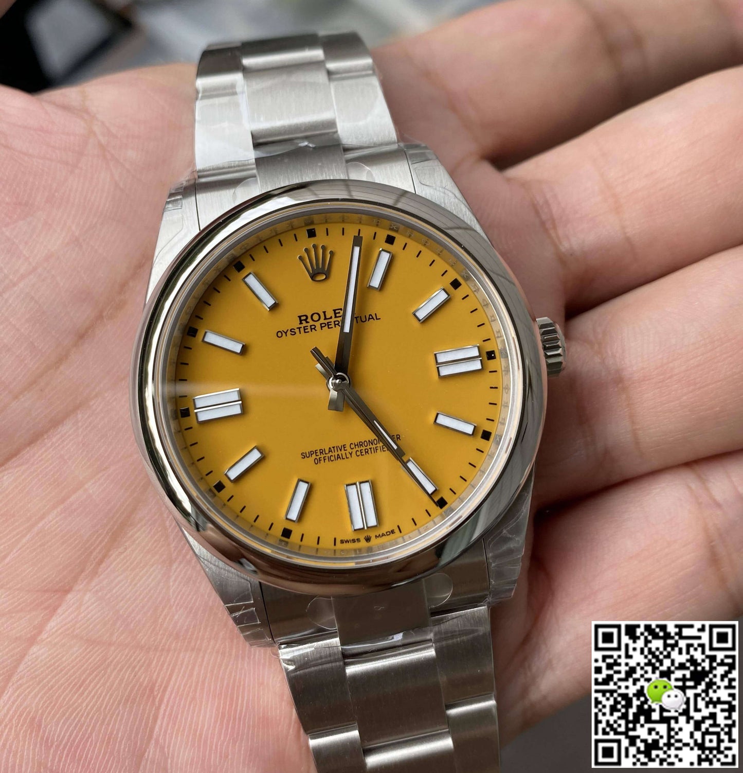 Rolex Oyster Perpetual 41MM M124300-0004 VS Factory Yellow Dial