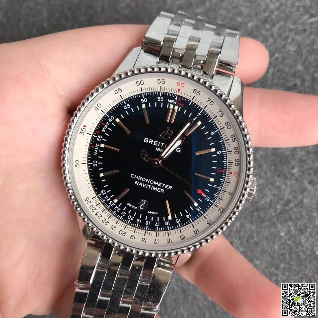 Breitling Navitimer 1 A17326211B1A1 V7 Factory Black Dial