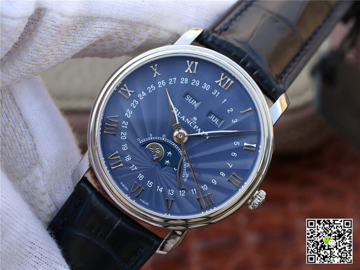 Blancpain Villeret 6654-1529-55B OM Factory V2 Blue Dial