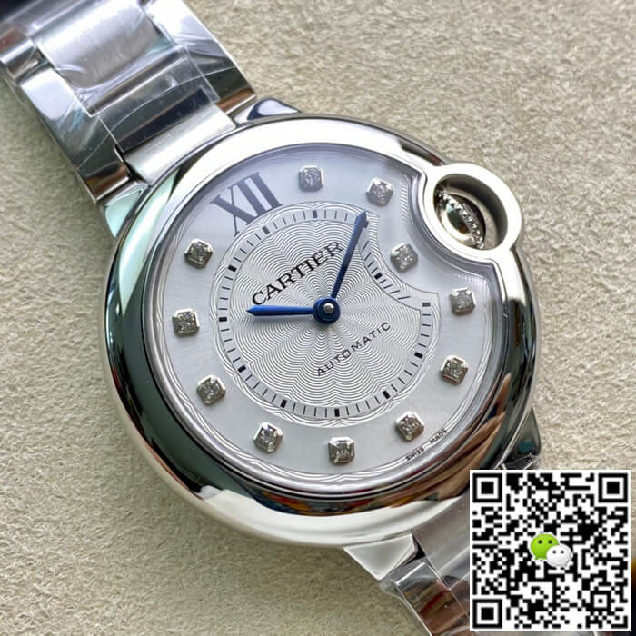 Ballon Bleu De Cartier WE902074 33MM V6 Factory Steel Strap