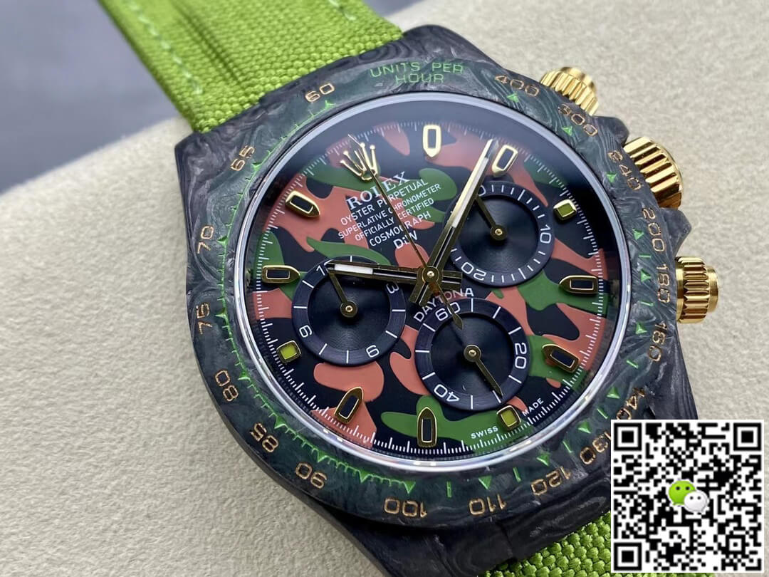 Rolex Daytona Cosmograph Diw Custom Version Noob Factory Green Strap