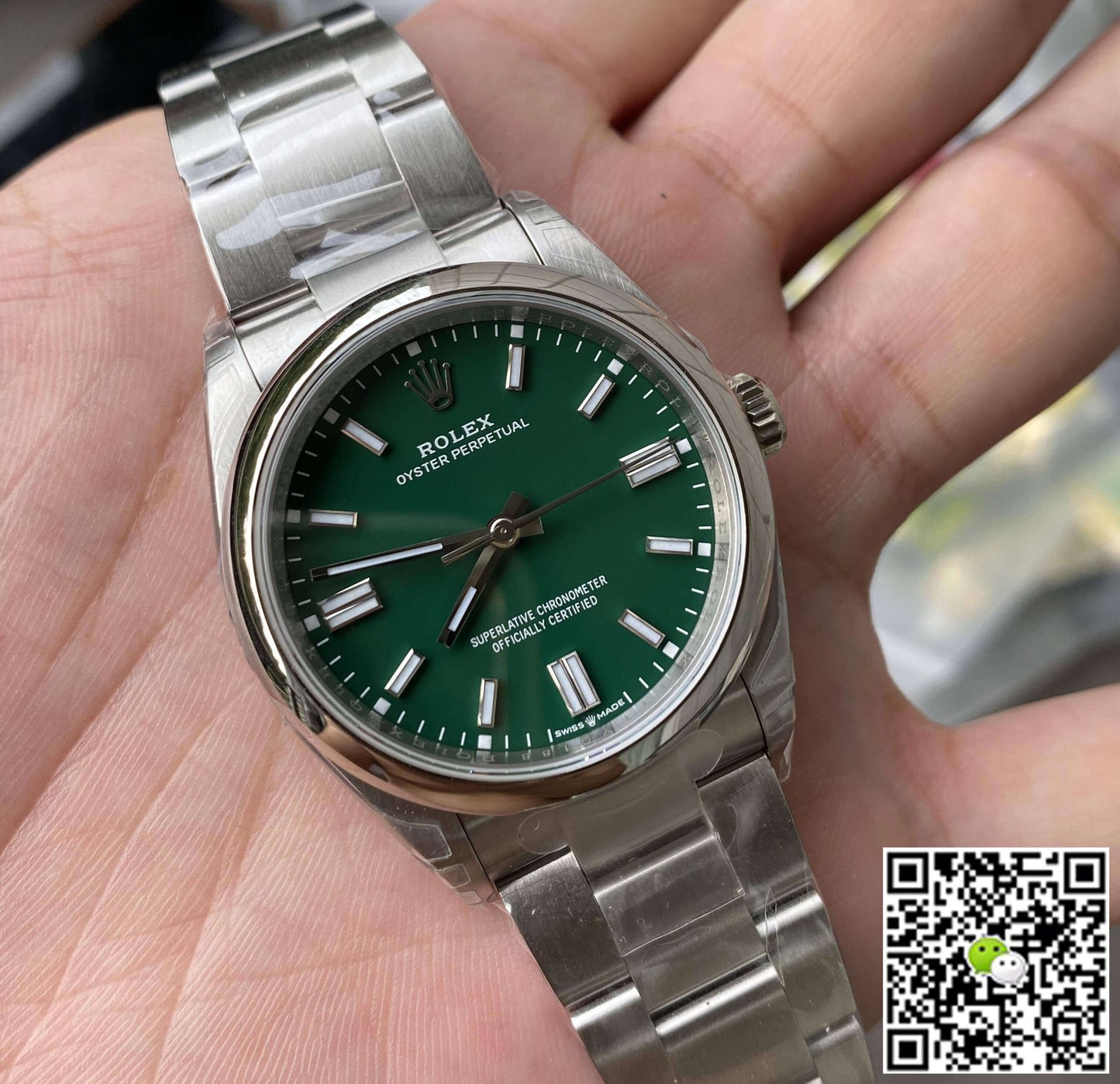Rolex Oyster Perpetual 41MM M124300-0005 VS Factory Green Dial