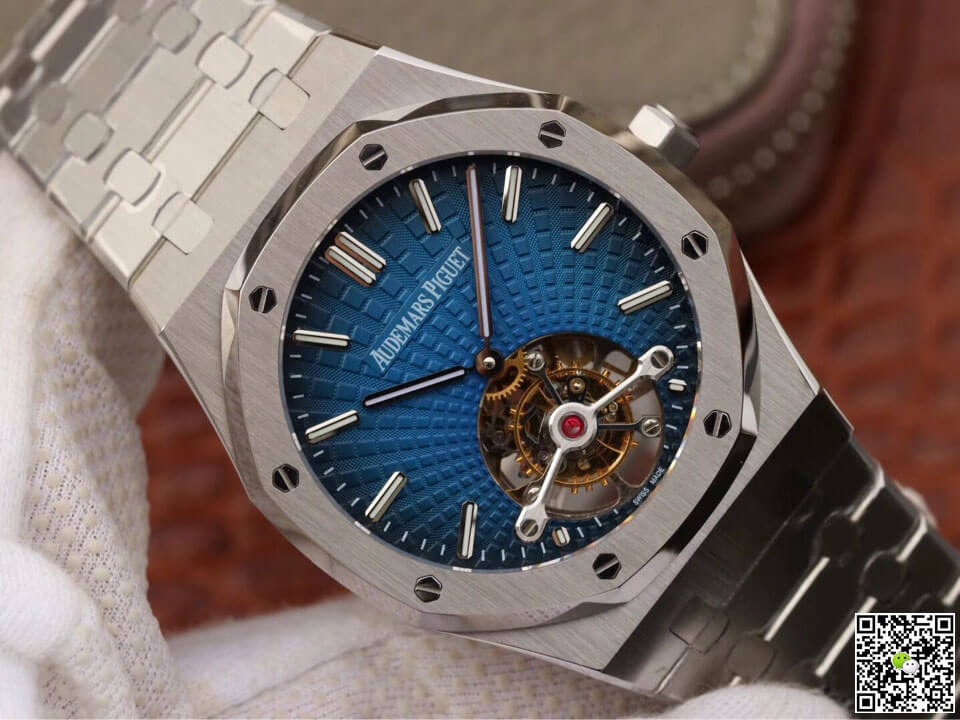 Audemars Piguet Royal Oak Tourbillon 26522TI.OO.1220TI.01 JF Factory Smoky Blue Dial